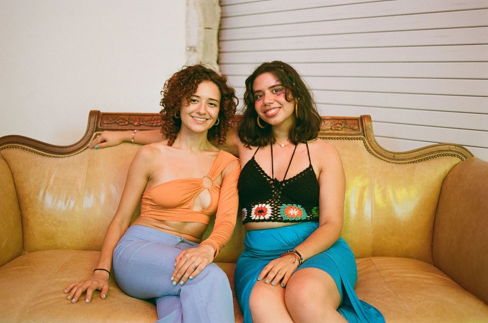 Claribel Avila and Anette Mago, who started Pana MIA Club, sitting together